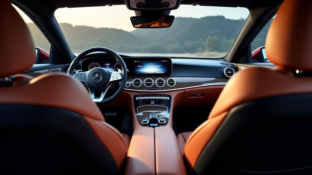 메르세데스-벤츠 E클래스 고급스러운 실내
